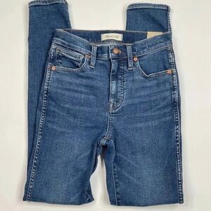 Madewell 10” High Rise Skinny Blue Jeans Classic Denim